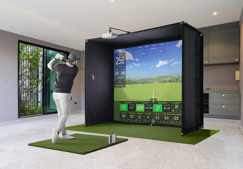  SkyTrak+ Golf Simulator Practice Package