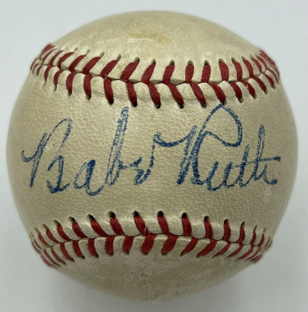 BABE RUTH SIGNED BASEBALL