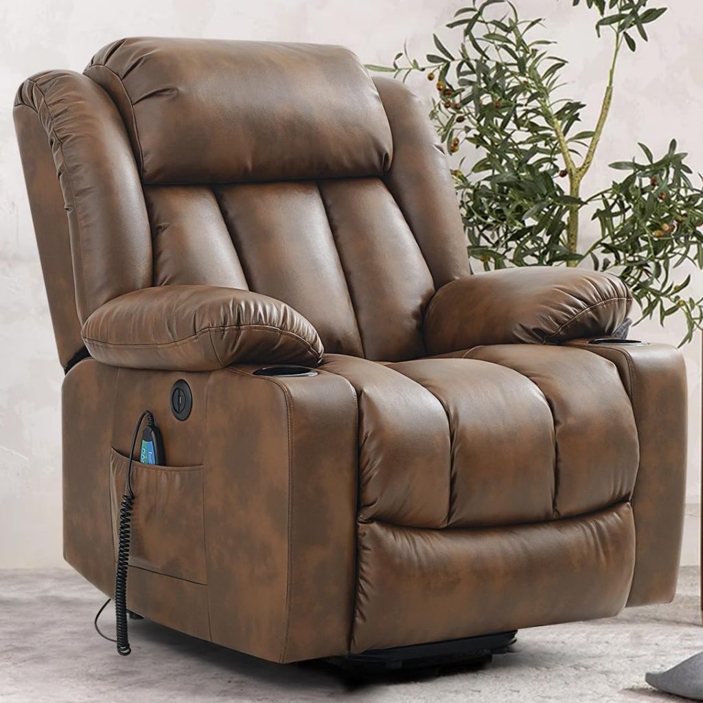 Leather Recliners man cave