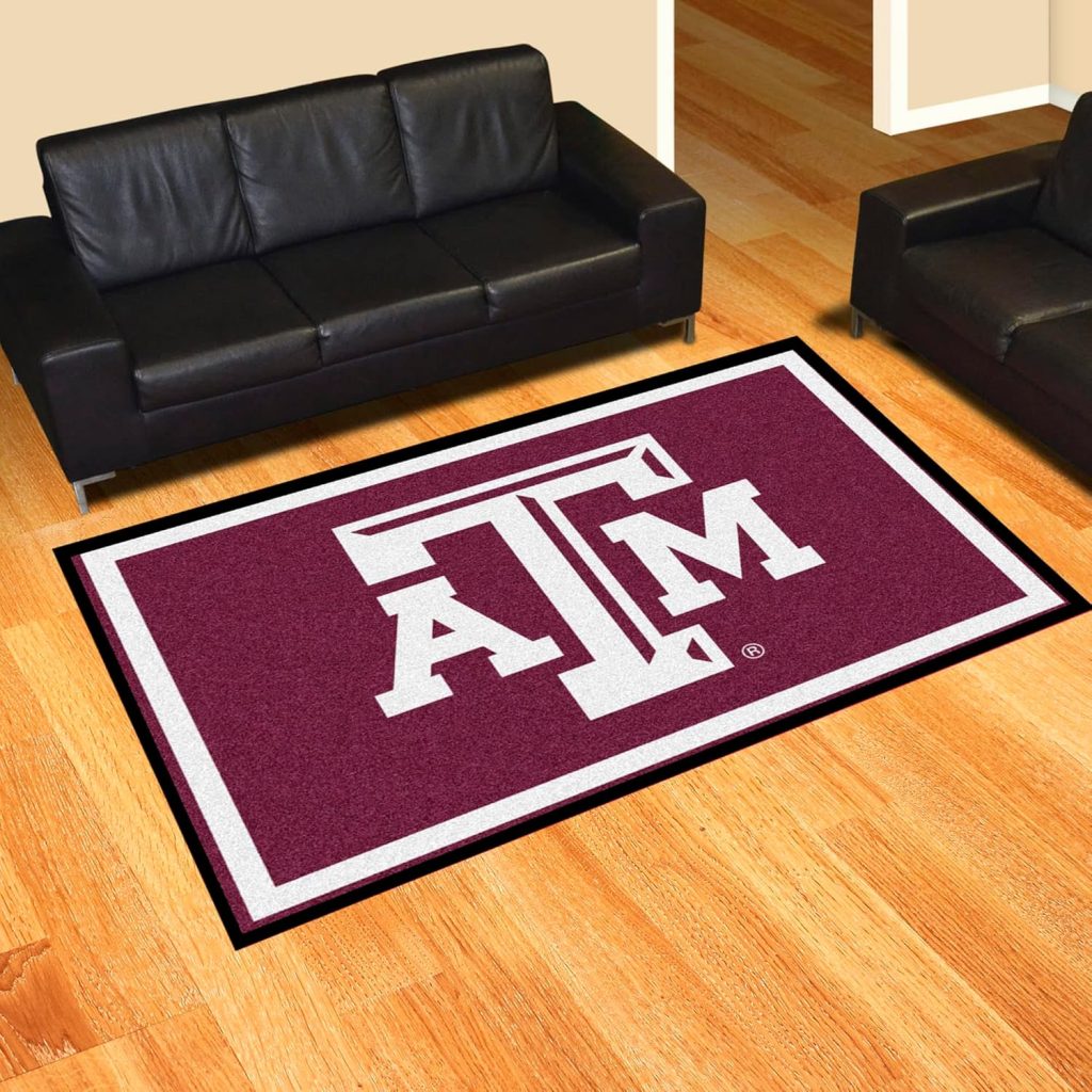 Texas A&M team logo rug