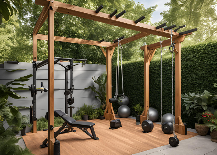 outdoor home gym ideas