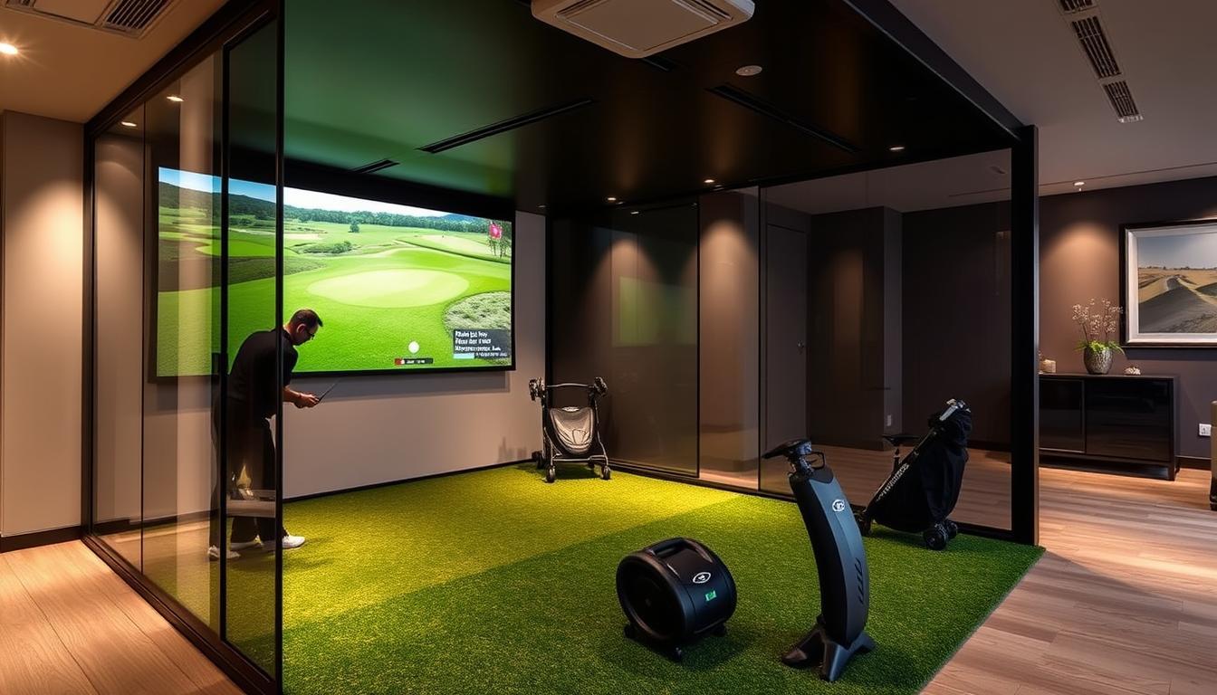 golf sim enclosure