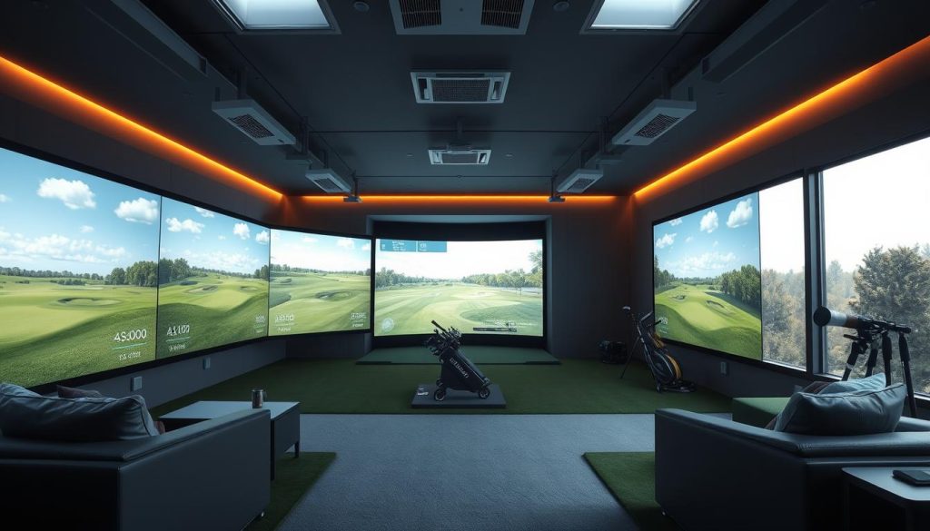 golf simulator enclosure