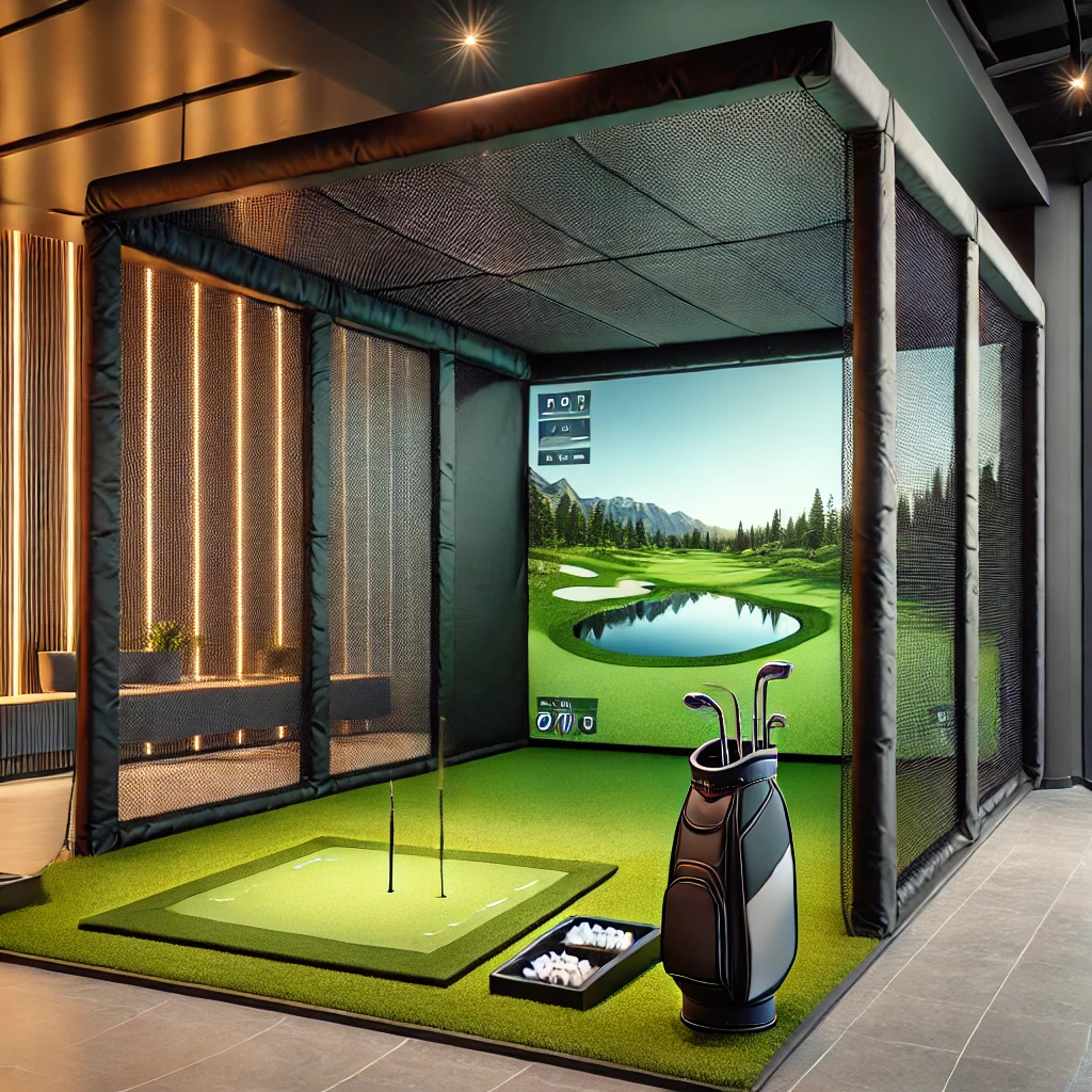 golf simulator enclosure