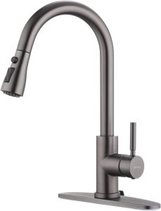 WEWE Black Stainless Kitchen Faucet