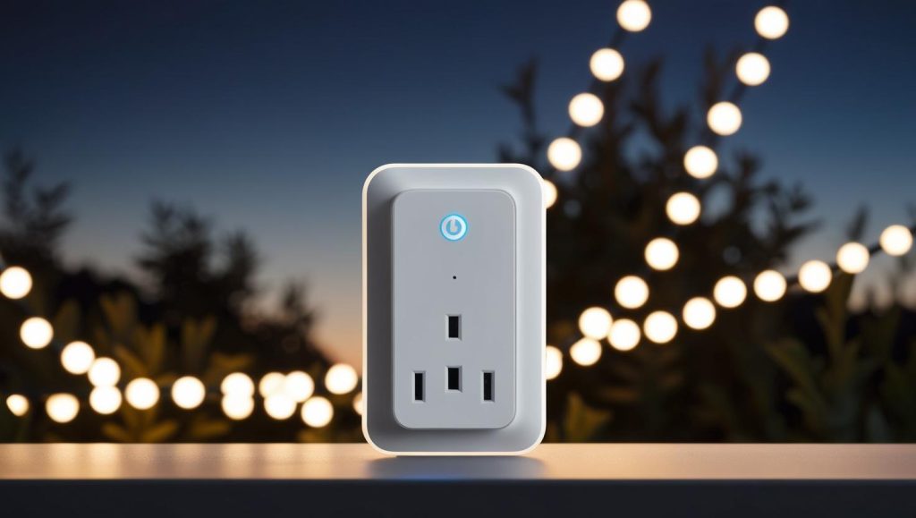 smart plug controls outdoor lights