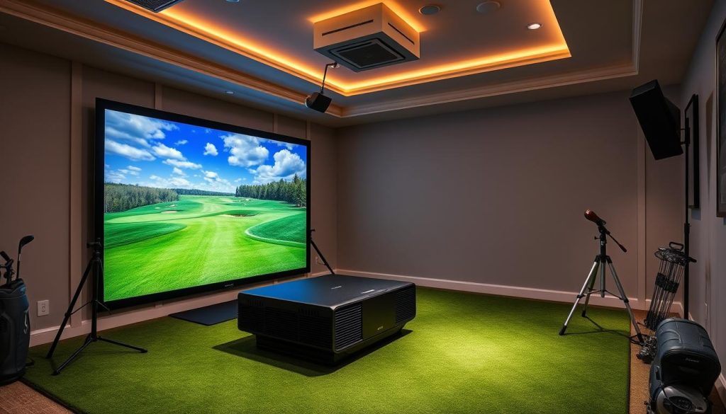 4k golf simulator projector selection