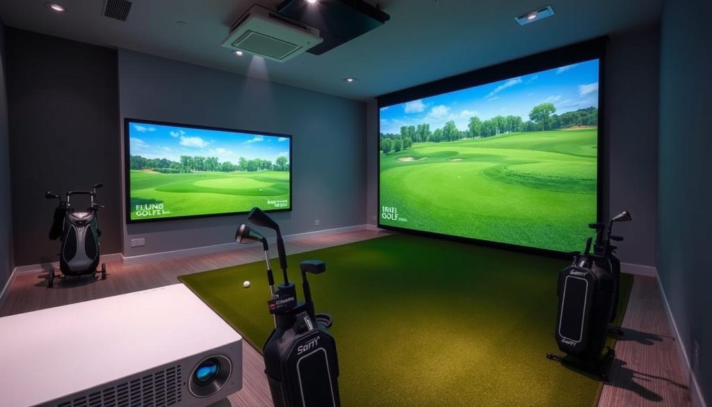 golf simulator projector