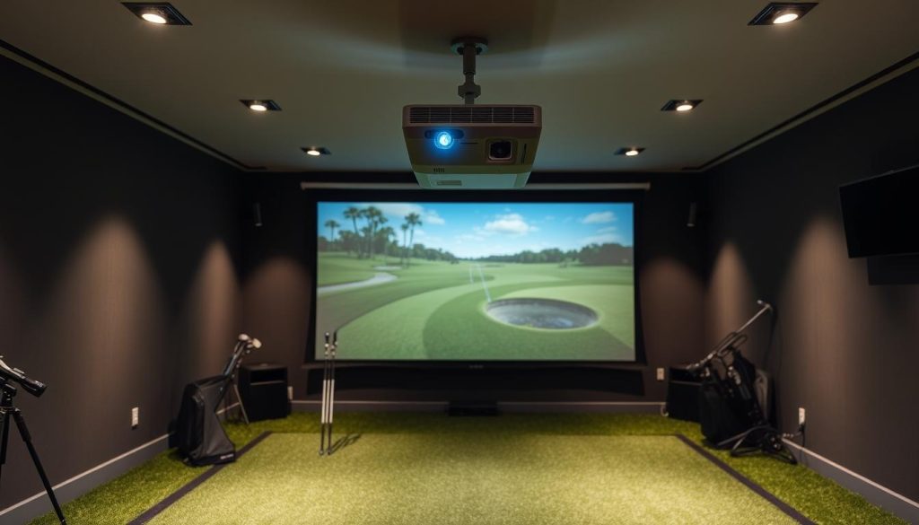 golf simulator projector mount