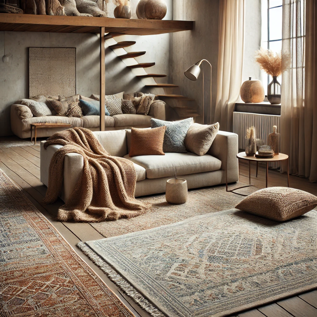 Add Rugs for Comfort and Warmth loft