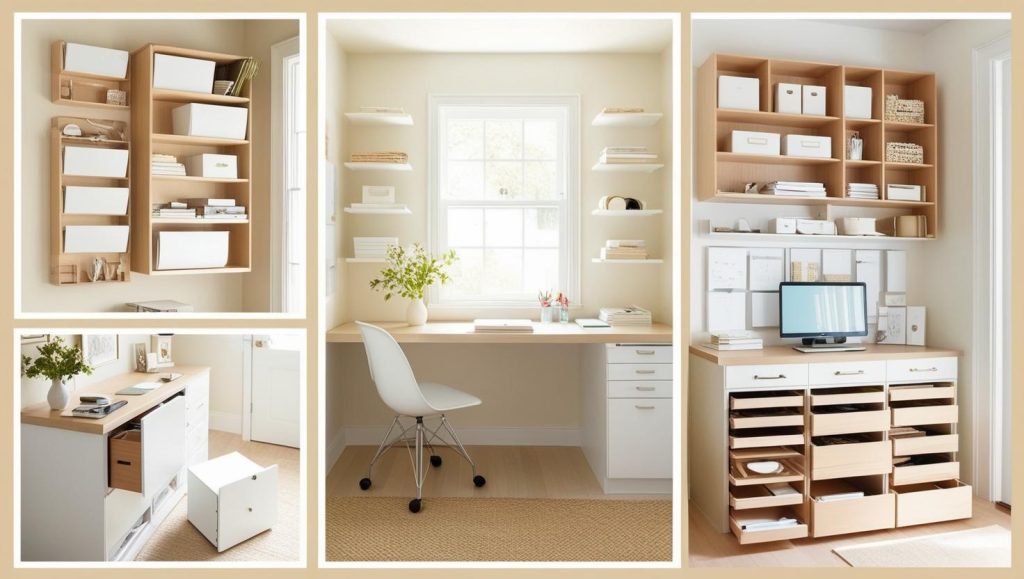 Creative Storage Ideas SMALL HOME OFFICE