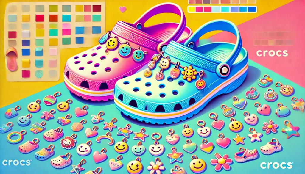 Crocs with customizable charms