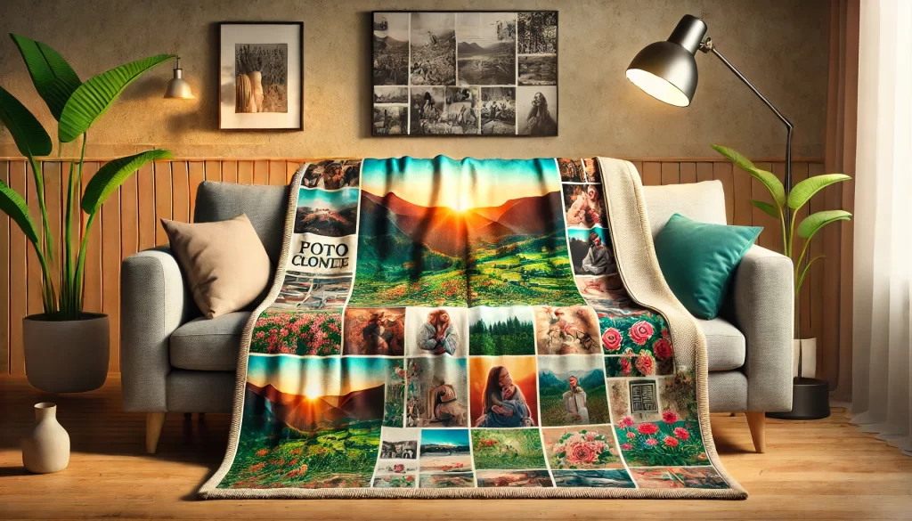 Photo Collage Blanket