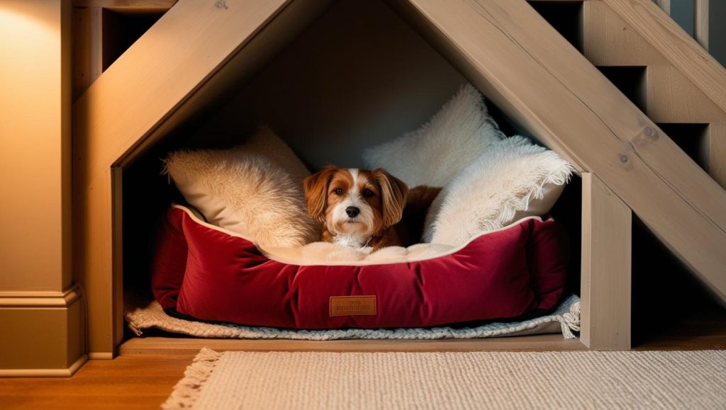 Under-Stair Nook DOG BED