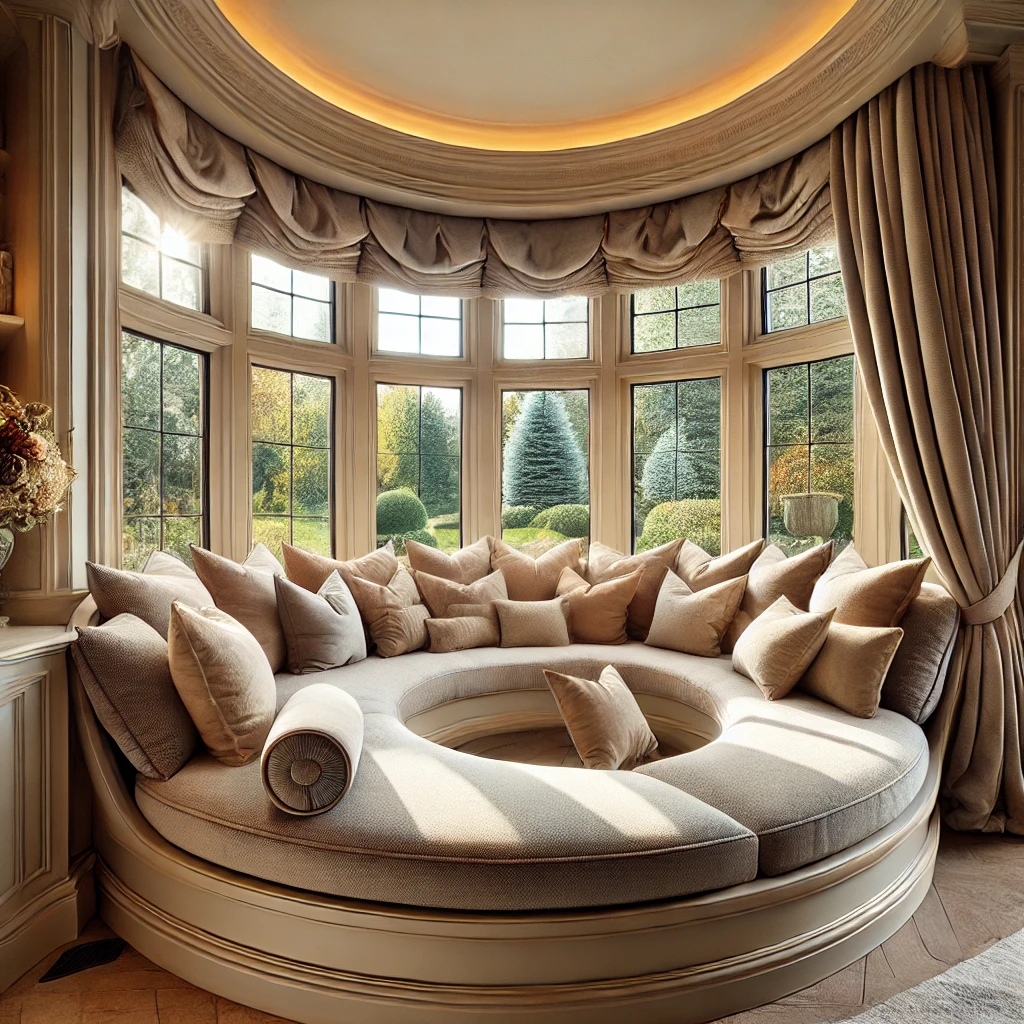 Curved Bay Window