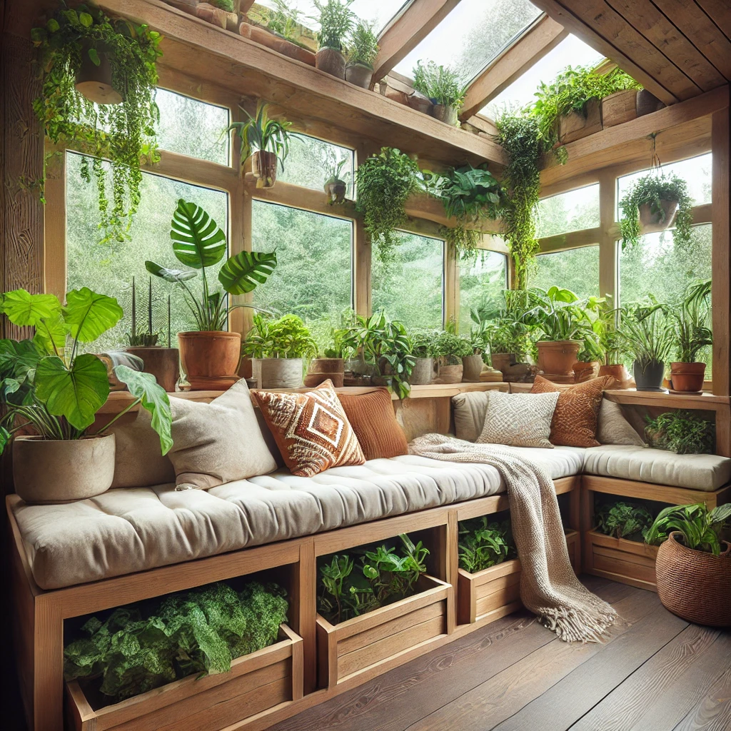 Greenhouse-Inspired Window Seat