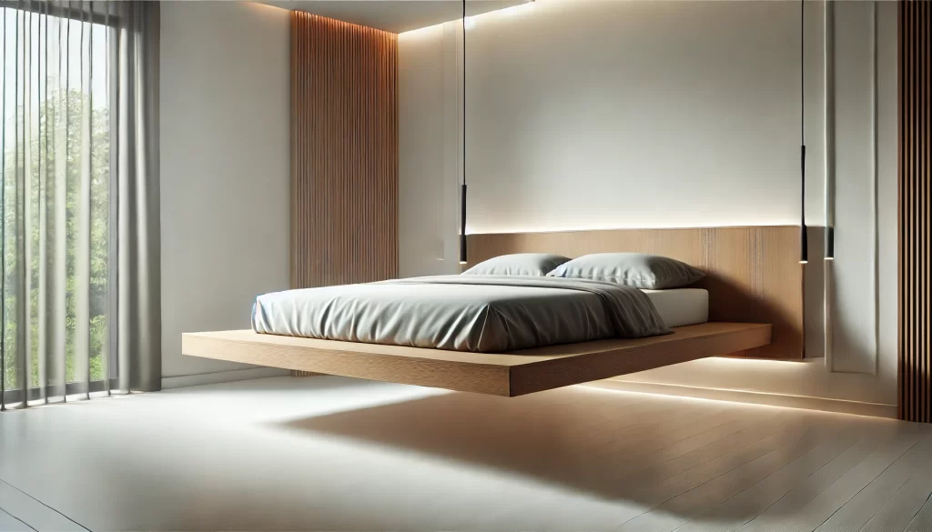 Classic Minimalist Floating Bed