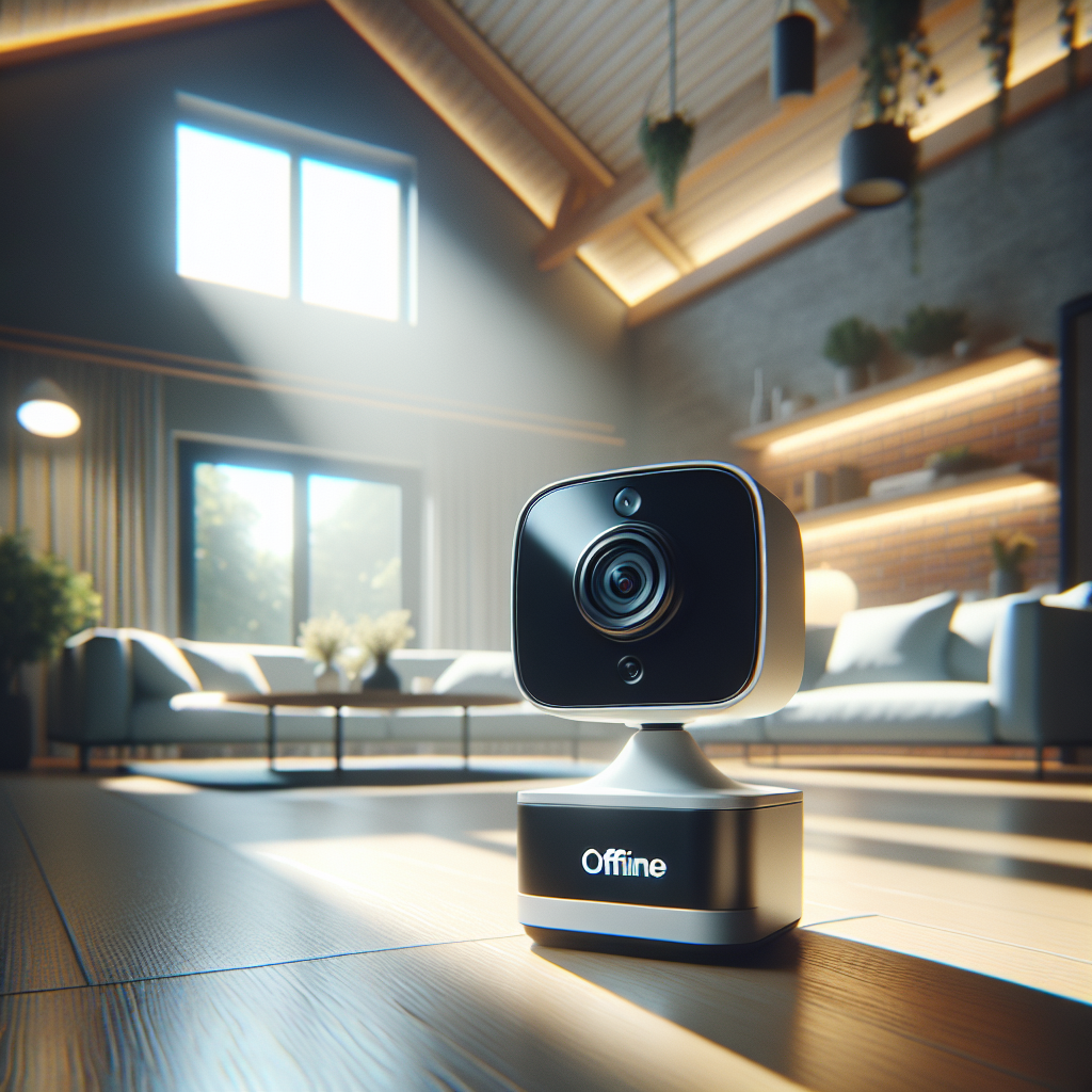 security camera keeps going offline at night