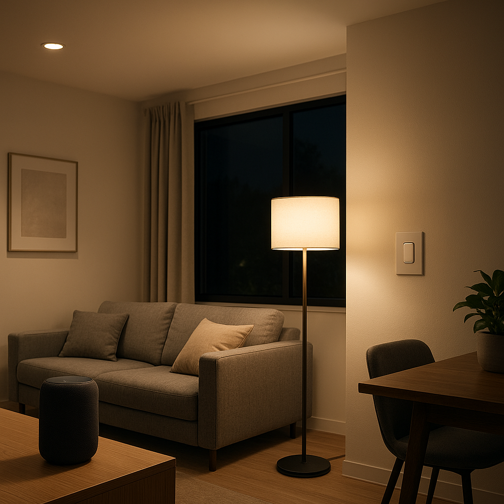 smart lights turn on by themselves at night