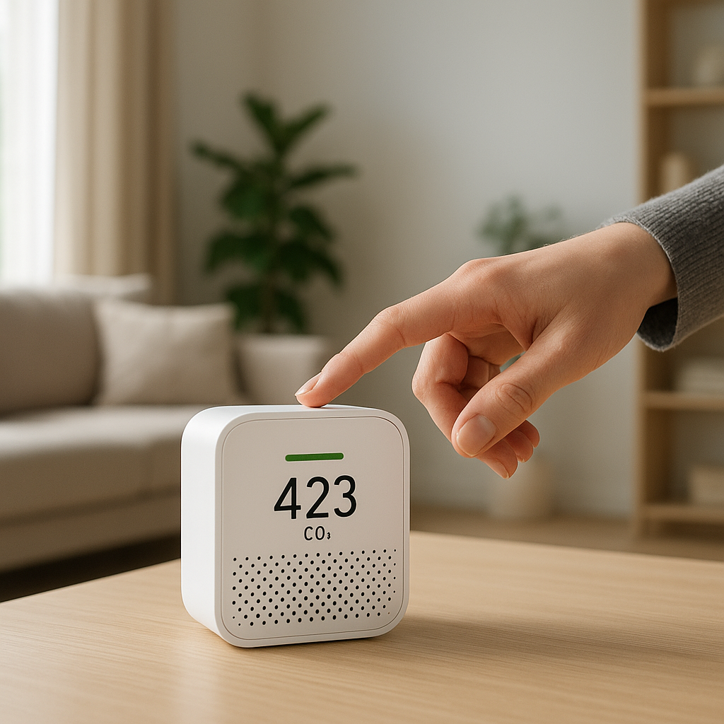 how to use smart air quality sensor at home