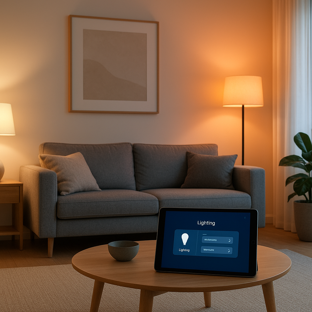 living room smart lighting scenes