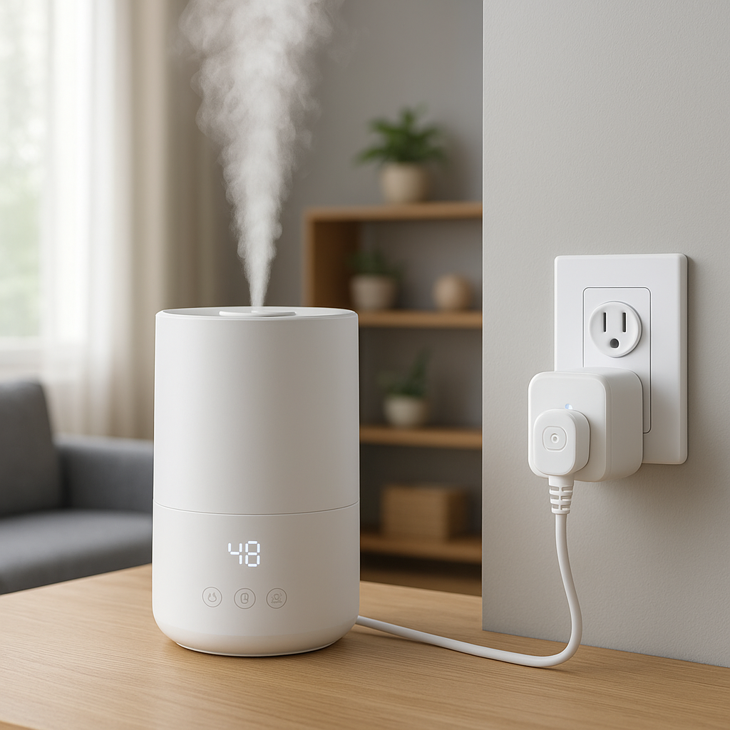 automate humidifier with smart plug