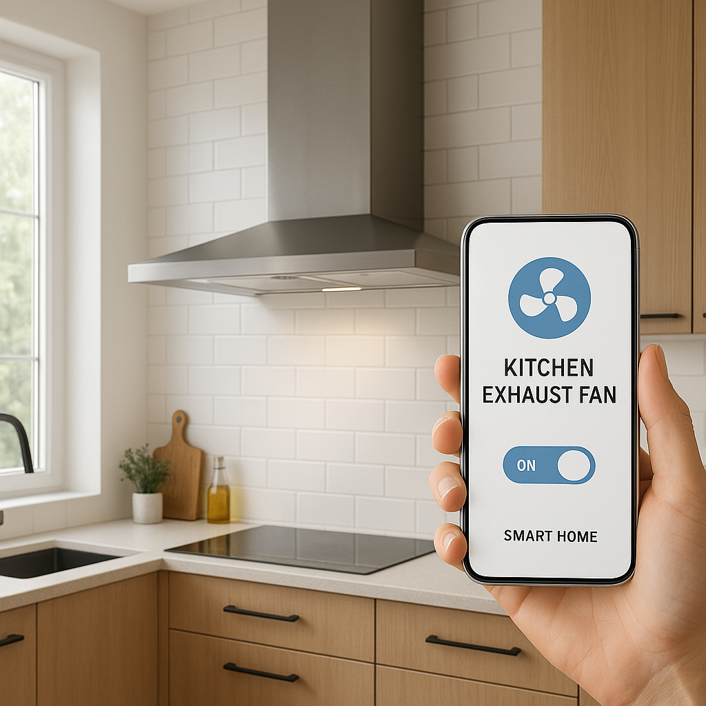 how to automate kitchen exhaust fan
