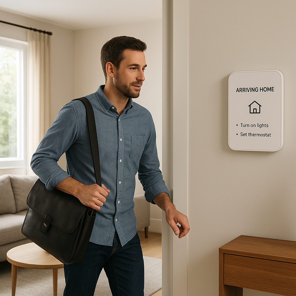 how to automate arrival and leaving home routines without geofencing