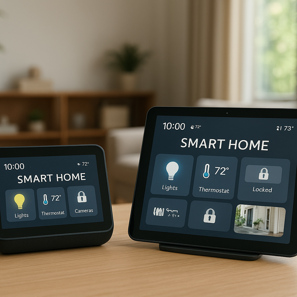 echo hub vs tablet for smart home control