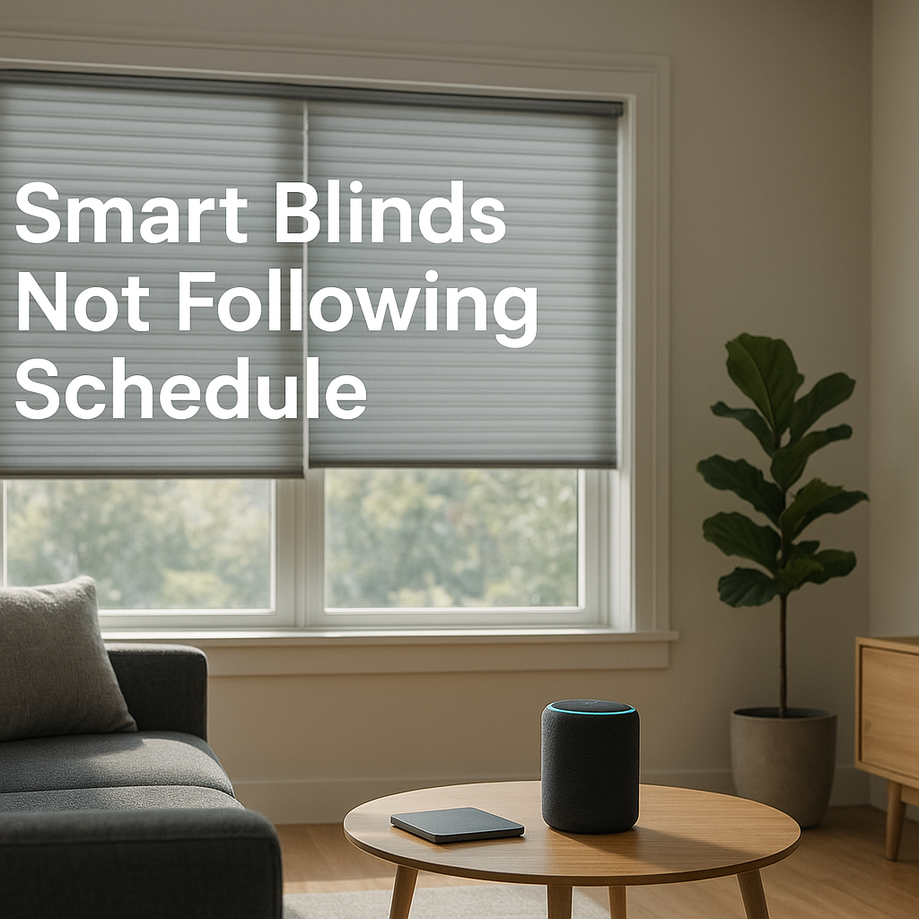 smart blinds not following schedule